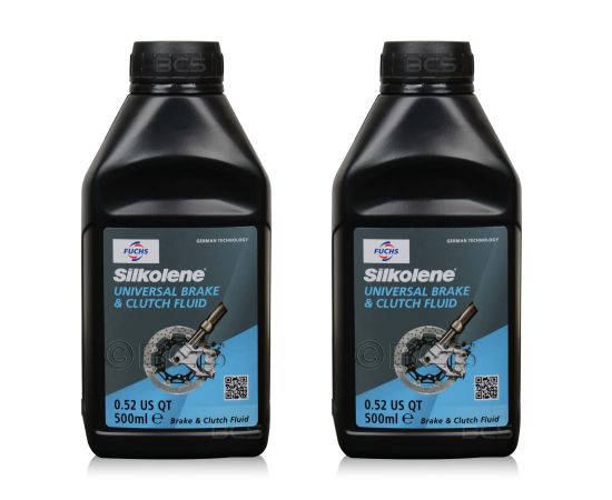 2 sztuki FUCHS SILKOLENE UNIVERSAL BRAKE & CLUTCH FLUID - płyn hamulcowy - 500 ml - ZESTAW - TANIEJ, Opakowanie / zestaw: 500 ml x 2 - sklep olejefuchs.pl