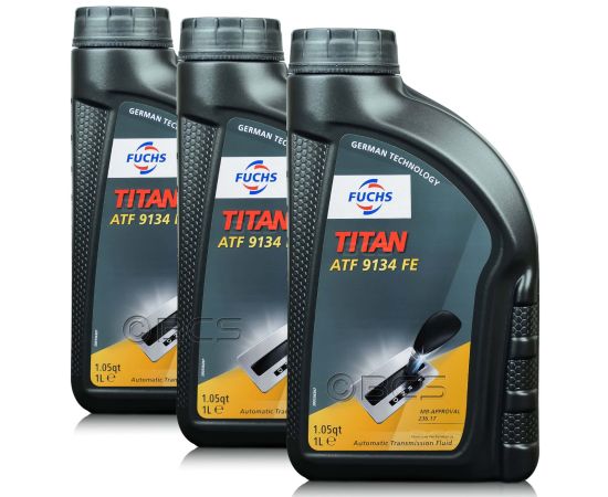 3 litry FUCHS TITAN ATF 9134 FE (MERCEDES MB 236.17) - olej do automatycznych skrzyń biegów - ZESTAW - TANIEJ, Opakowanie / zestaw: 3 litry (3 x 1 litr) - sklep olejefuchs.pl