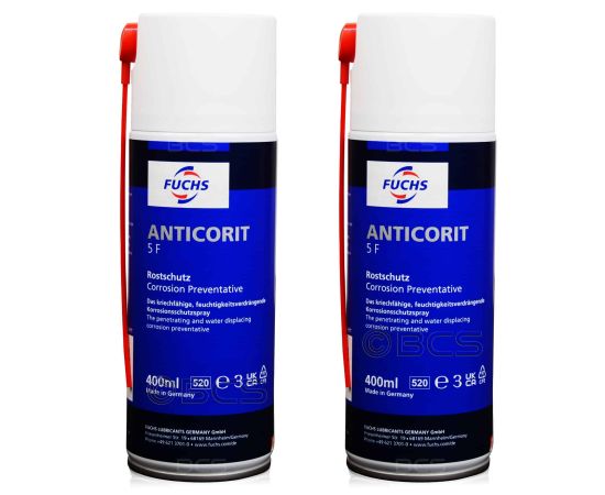 2 sztuki FUCHS ANTICORIT 5F SPRAY - woskowy środek antykorozyjny - 400 ml - ZESTAW - TANIEJ, Opakowanie / zestaw: 400 ml SPRAY x 2 - sklep olejefuchs.pl