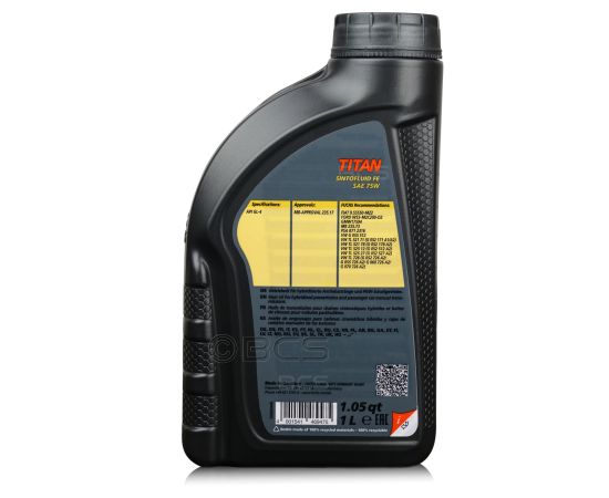 4 litry FUCHS TITAN SINTOFLUID FE 75W GL-4 - olej przekładniowy - ZESTAW - TANIEJ, Opakowanie / zestaw: 4 litry (4 x 1 litr), 2. zdjęcie - sklep olejefuchs.pl