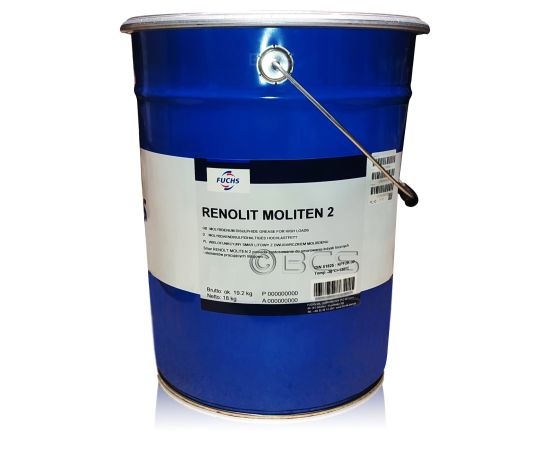 18 kg FUCHS RENOLIT MOLITEN 2 - smar litowy z dwusiarczkiem molibdenu, Opakowanie / zestaw: 18 kg - sklep olejefuchs.pl