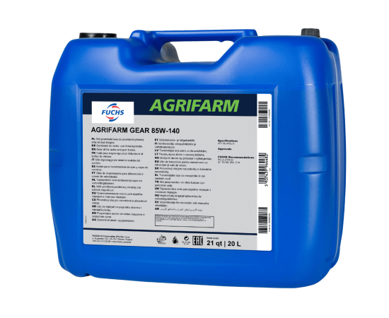 20 litrów FUCHS AGRIFARM GEAR 85W140 - olej przekładniowy, Opakowanie / zestaw: 20 litrów - sklep olejefuchs.pl