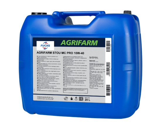 20 litrów FUCHS AGRIFARM STOU MC PRO 10W40 - olej wielofunkcyjny silnikowo-przekładniowo-hydrauliczny, Opakowanie / zestaw: 20 litrów - sklep olejefuchs.pl