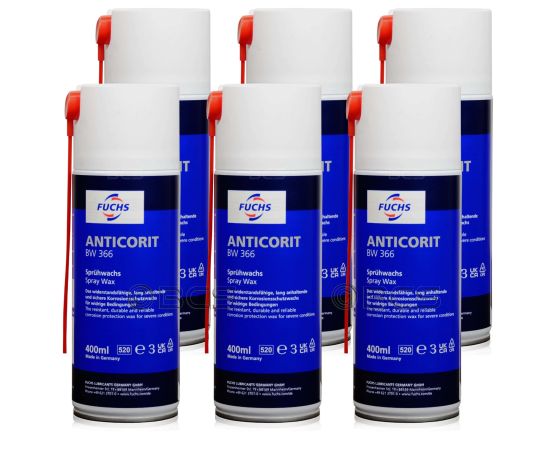 6 sztuk FUCHS ANTICORIT BW 366 ŚRODEK ANTYKOROZYJNY - 400 ml - ZESTAW - TANIEJ, Opakowanie / zestaw: 400 ml SPRAY x 6 6 sztuk FUCHS ANTICORIT BW 366 ŚRODEK ANTYKOROZYJNY - 400 ml - ZESTAW - TANIEJ, Opakowanie / zestaw: 400 ml SPRAY x 6 - sklep olejefuchs.pl