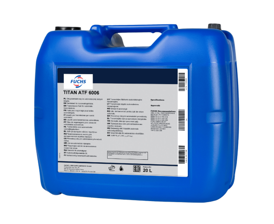 20 litrów FUCHS TITAN ATF 6006 - olej do automatycznych skrzyń biegów ZF 6HP, Opakowanie / zestaw: 20 litrów - sklep olejefuchs.pl