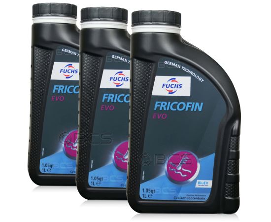 3 litry FUCHS FRICOFIN EVO (KONCENTRAT) VW G12EVO - płyn do chłodnic / płyn chłodniczy - ZESTAW - TANIEJ, Opakowanie / zestaw: 3 litry (3 x 1 litr) - sklep olejefuchs.pl