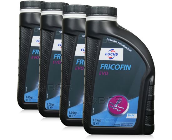 4 litry FUCHS FRICOFIN EVO (KONCENTRAT) VW G12EVO - płyn do chłodnic / płyn chłodniczy - ZESTAW - TANIEJ, Opakowanie / zestaw: 4 litry (4 x 1 litr) - sklep olejefuchs.pl