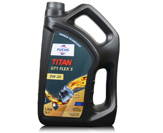 5 litrów FUCHS TITAN GT1 FLEX 5 0W20 - olej silnikowy, Opakowanie / zestaw: 5 litrów - sklep olejefuchs.pl