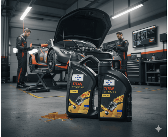 15 litrów FUCHS TITAN GT1 PRO C3 5W30 XTL - olej silnikowy - ZESTAW - TANIEJ, Opakowanie / zestaw: 15 litrów (3 x 5 litrów), 4. zdjęcie - sklep olejefuchs.pl