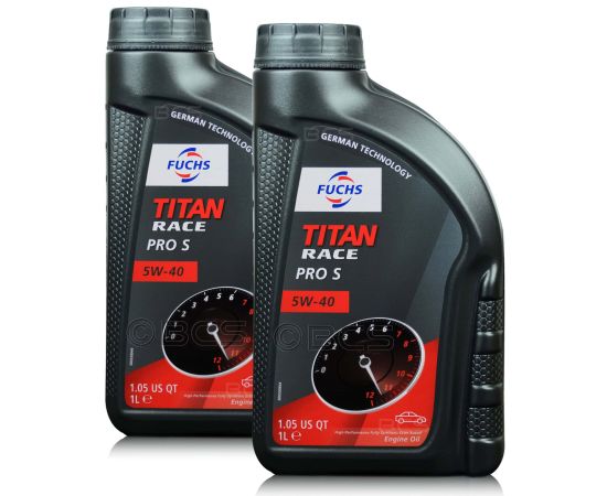 2 litry FUCHS TITAN RACE PRO S 5W40 - w pełni syntetyczny (fully synthetic ester oil) olej silnikowy - ZESTAW - TANIEJ, Opakowanie / zestaw: 2 litry (2 x 1 litr), Lepkość SAE: 5W40 - sklep olejefuchs.pl