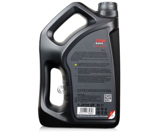 8 litrów FUCHS TITAN RACE PRO S 5W40 - w pełni syntetyczny (fully synthetic ester oil) olej silnikowy - ZESTAW - TANIEJ, Opakowanie / zestaw: 8 litrów (5 litrów + 3 x 1 litr), Lepkość SAE: 5W40, 2. zdjęcie - sklep olejefuchs.pl