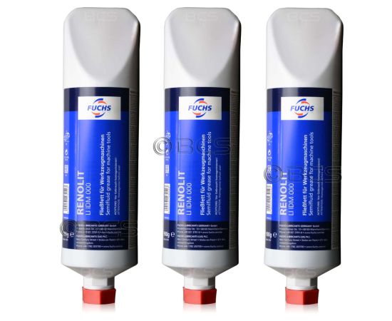 3 sztuki FUCHS RENOLIT LI IDM 000 - smar półpłynny do obrabiarek [dedykowany do DMG MORI] - ZESTAW - TANIEJ, Klasa konsystencji NLGI: NLGI 000, Opakowanie / zestaw: 3 litry (3 x 1 litr) - sklep olejefuchs.pl