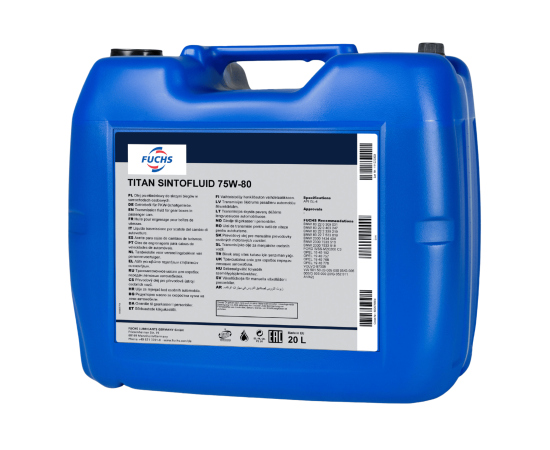 20 litrów FUCHS TITAN SINTOFLUID 75W80 GL-4 - olej przekładniowy, Opakowanie / zestaw: 20 litrów - sklep olejefuchs.pl