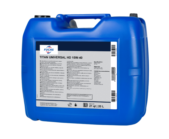 20 litrów FUCHS TITAN UNIVERSAL HD 15W40 - olej silnikowy, Opakowanie / zestaw: 20 litrów - sklep olejefuchs.pl