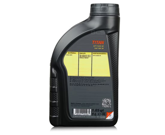 1 litr FUCHS TITAN GT1 FLEX 34 5W30 - ACEA C4 RN0720 MB 226.51 MB 229.51 - olej silnikowy, Opakowanie / zestaw: 1 litr, 2. zdjęcie - sklep olejefuchs.pl