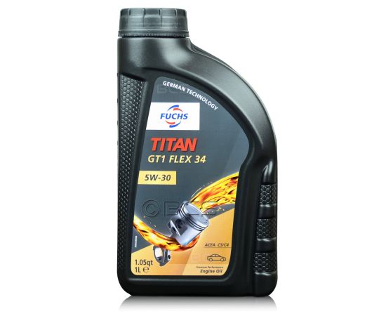1 litr FUCHS TITAN GT1 FLEX 34 5W30 - ACEA C4 RN0720 MB 226.51 MB 229.51 - olej silnikowy, Opakowanie / zestaw: 1 litr - sklep olejefuchs.pl