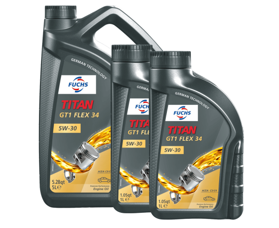 7 litrów FUCHS TITAN GT1 FLEX 34 5W30 - ACEA C4 RN0720 MB 226.51 MB 229.51 - olej silnikowy - ZESTAW - TANIEJ, Opakowanie / zestaw: 7 litrów (5 litrów + 2 litry) - sklep olejefuchs.pl