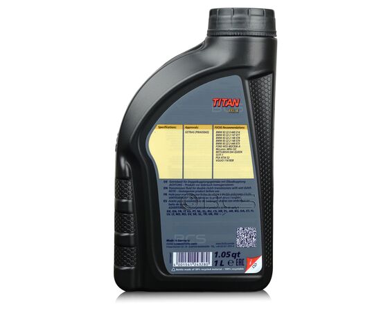 4 litry FUCHS TITAN FFL-4 (BMW DCTF 1+) - olej do skrzyń dwusprzęgłowych BMW M-DCT i FORD POWERSHIFT - ZESTAW - TANIEJ, Opakowanie / zestaw: 4 litry (4 x 1 litr), 2. zdjęcie - sklep olejefuchs.pl