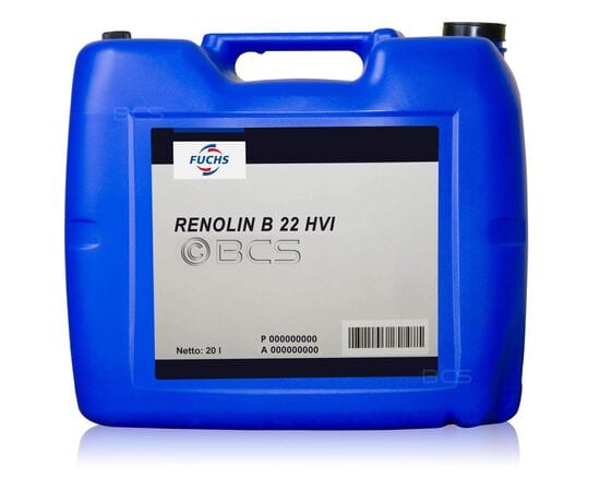 FUCHS RENOLIN B 22 HVI - mineralny olej hydrauliczny i smarowy - 20 litrów, Opakowanie / zestaw: 20 litrów, ISO VG: 22 - sklep olejefuchs.pl