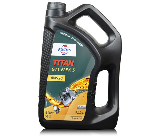 5 litrów FUCHS TITAN GT1 FLEX 5 0W20 XTL - olej silnikowy, Opakowanie / zestaw: 5 litrów - sklep olejefuchs.pl