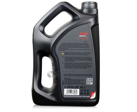 10 litrów FUCHS TITAN RACE PRO S 5W40 - w pełni syntetyczny (fully synthetic ester oil) olej silnikowy - ZESTAW - TANIEJ, Opakowanie / zestaw: 10 litrów (2 x 5 litrów), Lepkość SAE: 5W40, 2. zdjęcie - sklep olejefuchs.pl