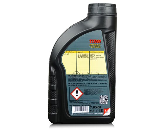 1 litr FUCHS TITAN SINTOPOID FE 75W85 XTL GL-5 - olej przekładniowy, Opakowanie / zestaw: 1 litr, 2. zdjęcie - sklep olejefuchs.pl