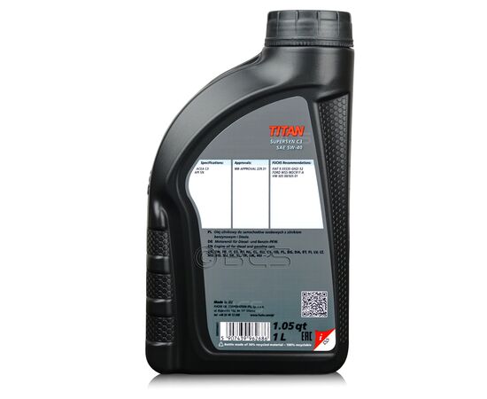 1 litr FUCHS TITAN SUPERSYN C3 5W40 (dawniej TITAN GT1 5W40) - olej silnikowy, Opakowanie / zestaw: 1 litr, 2. zdjęcie 1 litr FUCHS TITAN SUPERSYN C3 5W40 (dawniej TITAN GT1 5W40) - olej silnikowy, Opakowanie / zestaw: 1 litr, 2. zdjęcie - sklep olejefuchs.pl