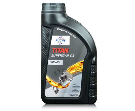 1 litr FUCHS TITAN SUPERSYN C3 5W40 (dawniej TITAN GT1 5W40) - olej silnikowy, Opakowanie / zestaw: 1 litr - sklep olejefuchs.pl