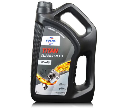 5 litrów FUCHS TITAN SUPERSYN C3 5W40 (dawniej TITAN GT1 5W40) - olej silnikowy, Opakowanie / zestaw: 5 litrów - sklep olejefuchs.pl