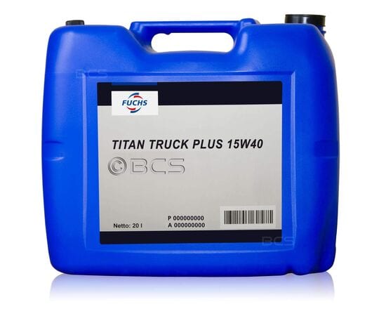20 litrów FUCHS TITAN TRUCK PLUS 15W40 - olej silnikowy, Opakowanie / zestaw: 20 litrów - sklep olejefuchs.pl