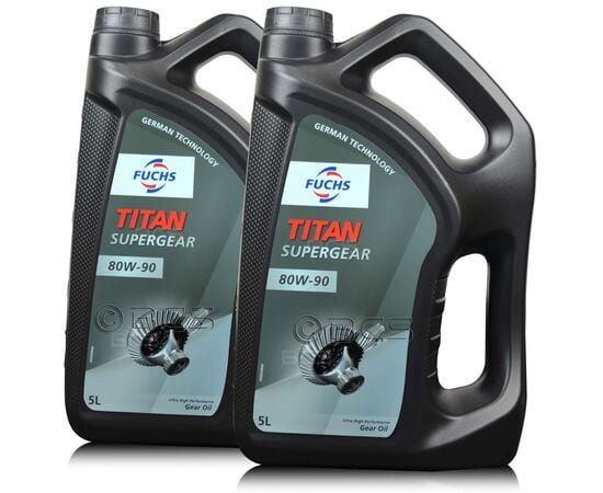 10 litrów FUCHS TITAN SUPERGEAR 80W90 - olej przekładniowy - ZESTAW - TANIEJ, Opakowanie / zestaw: 10 litrów (2 x 5 litrów) - sklep olejefuchs.pl