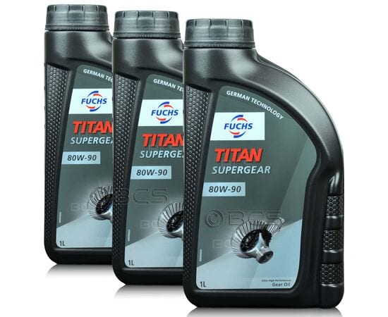 3 litry FUCHS TITAN SUPERGEAR 80W90 - olej przekładniowy - ZESTAW - TANIEJ, Opakowanie / zestaw: 3 litry (3 x 1 litr) - sklep olejefuchs.pl