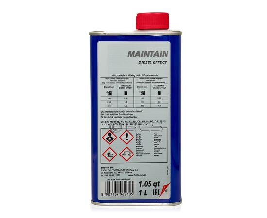 1 litr FUCHS MAINTAIN DIESEL EFFECT - dodatek do paliwa, 2. zdjęcie - sklep olejefuchs.pl