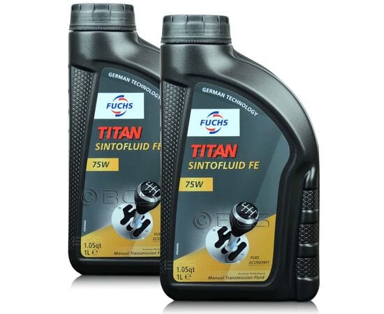 2 litry FUCHS TITAN SINTOFLUID FE 75W GL-4 - olej przekładniowy - ZESTAW - TANIEJ, Opakowanie / zestaw: 2 litry (2 x 1 litr) - sklep olejefuchs.pl