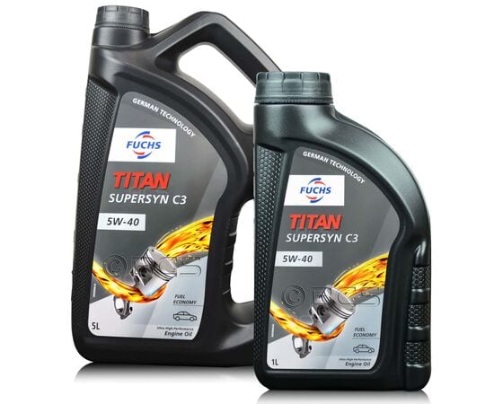 6 litrów FUCHS TITAN SUPERSYN C3 5W40 (dawniej TITAN GT1 5W40) - olej silnikowy - ZESTAW - TANIEJ, Opakowanie / zestaw: 6 litrów (5 litrów + 1 litr) - sklep olejefuchs.pl