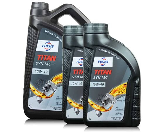 7 litrów FUCHS TITAN SYN MC 10W40 - olej silnikowy - ZESTAW - TANIEJ, Opakowanie / zestaw: 7 litrów (5 litrów + 2 litry) - sklep olejefuchs.pl