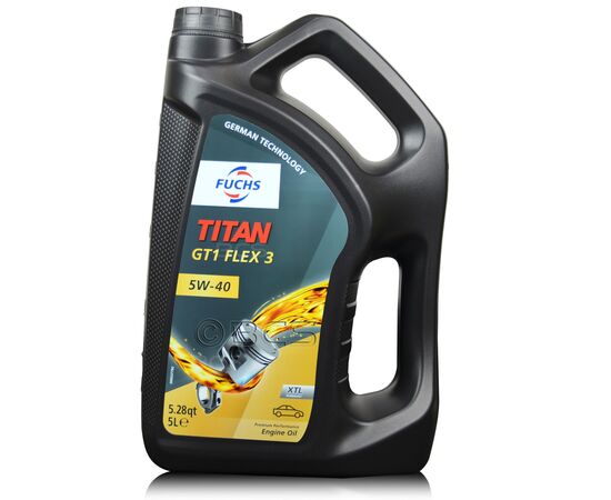 5 litrów FUCHS TITAN GT1 FLEX 3 5W40 XTL - olej silnikowy, Opakowanie / zestaw: 5 litrów - sklep olejefuchs.pl