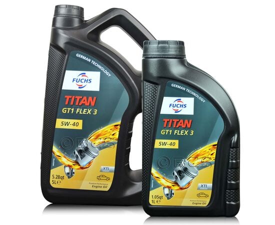 6 litrów FUCHS TITAN GT1 FLEX 3 5W40 XTL - olej silnikowy - ZESTAW - TANIEJ, Opakowanie / zestaw: 6 litrów (5 litrów + 1 litr) - sklep olejefuchs.pl
