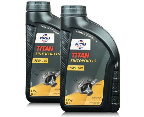 2 litry FUCHS TITAN SINTOPOID LS 75W140 GL-5 - olej przekładniowy - ZESTAW - TANIEJ, Opakowanie / zestaw: 2 litry (2 x 1 litr) - sklep olejefuchs.pl