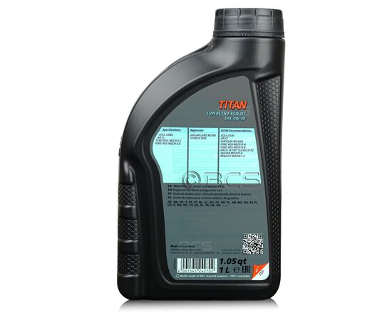 1 litr FUCHS TITAN SUPERSYN F Eco-DT 5W30 FORD WSS-M2C913-C - olej silnikowy, Opakowanie / zestaw: 1 litr, 2. zdjęcie - sklep olejefuchs.pl