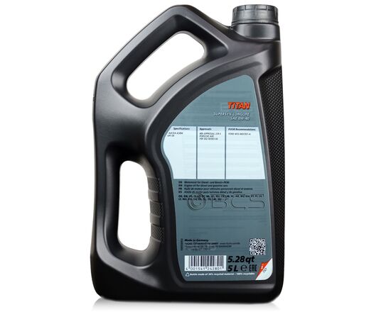 6 litrów FUCHS TITAN SUPERSYN LONGLIFE 0W40 - olej silnikowy - ZESTAW - TANIEJ, Opakowanie / zestaw: 6 litrów (5 litrów + 1 litr), 2. zdjęcie - sklep olejefuchs.pl