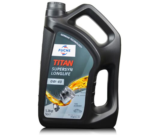 FUCHS TITAN SUPERSYN LONGLIFE 0W40 - olej silnikowy - 5 litrów, Opakowanie / zestaw: 5 litrów - sklep olejefuchs.pl