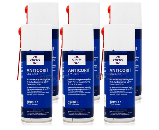 6 sztuk FUCHS ANTICORIT CPX 3373  SPRAY - woskowy środek antykorozyjny - 400 ml - ZESTAW - TANIEJ, Opakowanie / zestaw: 400 ml SPRAY x 6 - sklep olejefuchs.pl