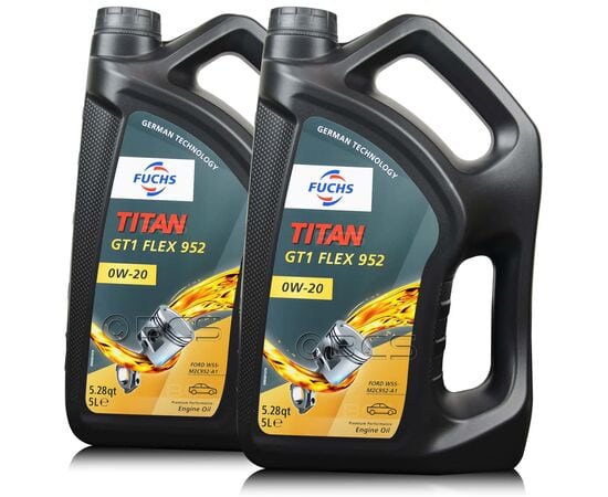 10 litrów FUCHS TITAN GT1 FLEX 952 0W20 FORD WSS-M2C952-A1- olej silnikowy - ZESTAW - TANIEJ, Opakowanie / zestaw: 10 litrów (2 x 5 litrów) - sklep olejefuchs.pl