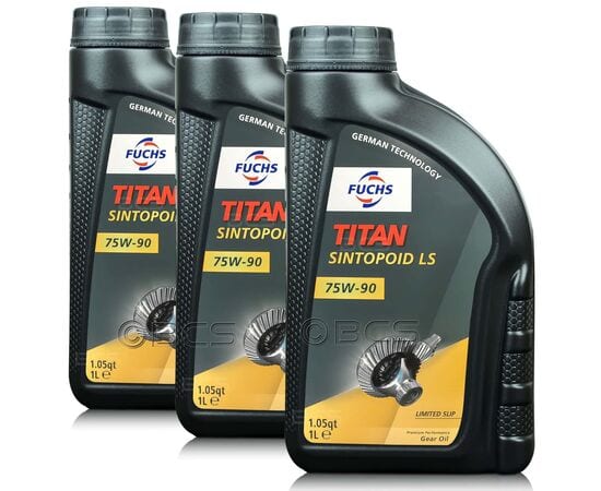 FUCHS TITAN SINTOPOID LS 75W90 - olej przekładniowy - ZESTAW - 3 litry - TANIEJ, Opakowanie / zestaw: 3 litry (3 x 1 litr) - sklep olejefuchs.pl