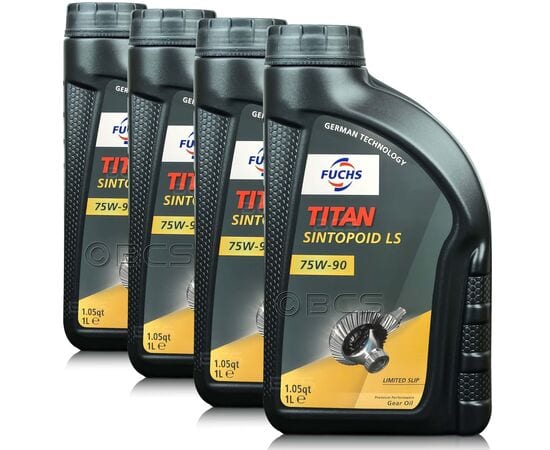 4 litry FUCHS TITAN SINTOPOID LS 75W90 - olej przekładniowy - ZESTAW - TANIEJ, Opakowanie / zestaw: 4 litry (4 x 1 litr) - sklep olejefuchs.pl