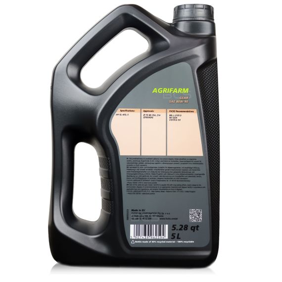 10 litrów FUCHS AGRIFARM GEAR 80W90 - olej przekładniowy - ZESTAW - TANIEJ, Opakowanie / zestaw: 10 litrów (2 x 5 litrów), 2. zdjęcie - sklep olejefuchs.pl