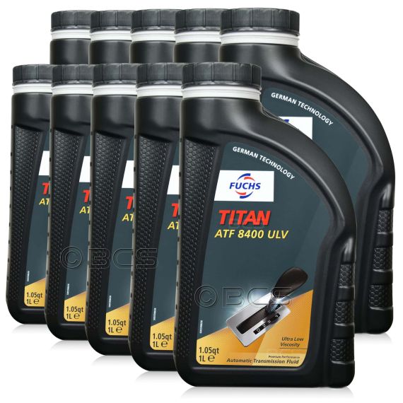 10 litrów FUCHS TITAN ATF 8400 ULV - AW-2 DEXRON ULV MERCON ULV olej do automatycznych skrzyń biegów - ZESTAW - TANIEJ, Opakowanie / zestaw: 10 litrów (10 x 1 litr) - sklep olejefuchs.pl