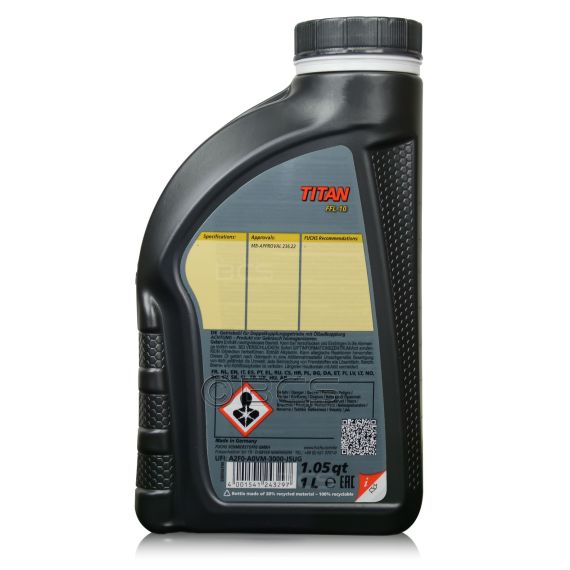 10 litrów FUCHS TITAN FFL-10 - olej do skrzyń dwusprzęgłowych Mercedes MB 236.22 - ZESTAW - TANIEJ, Opakowanie / zestaw: 10 litrów (10 x 1 litr), 2. zdjęcie - sklep olejefuchs.pl