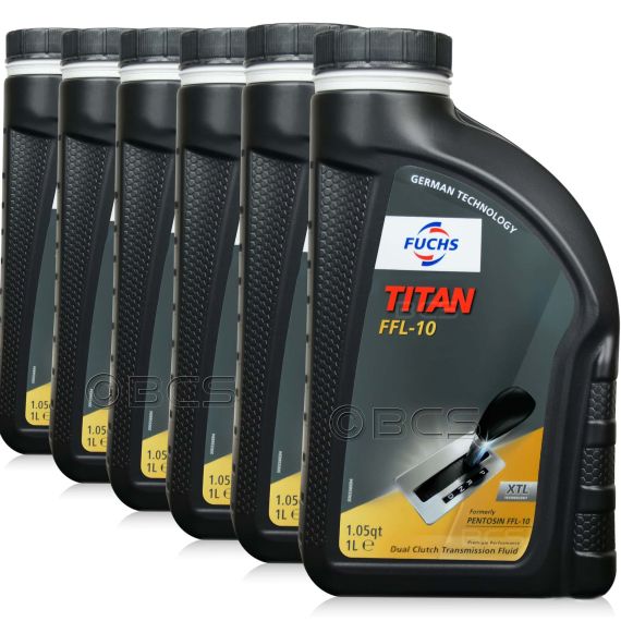 6 litrów FUCHS TITAN FFL-10 - olej do skrzyń dwusprzęgłowych Mercedes MB 236.22 - ZESTAW - TANIEJ, Opakowanie / zestaw: 6 litrów (6 x 1 litr) - sklep olejefuchs.pl